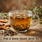 Organic Detox Tea, Green Tea with Natural Fruits and Spices, Wellness Tea Collection, 1.8 Oz Jar