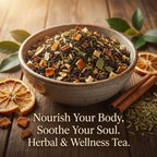 Organic Lemon Lift Tea, Herbal Infusion, Caffeine Free, Wellness Tea Collection, 2 oz Jar