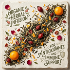 Organic Lemon Lift Tea, Herbal Infusion, Caffeine Free, Wellness Tea Collection, 2 oz Jar