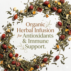 Organic Lemon Lift Tea, Herbal Infusion, Caffeine Free, Wellness Tea Collection, 2 oz Jar