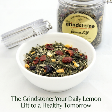 Organic Lemon Lift Tea, Herbal Infusion, Caffeine Free, Wellness Tea Collection, 2 oz Jar