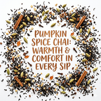 Organic Pumpkin Spice Chai Tea, Dessert Tea Collection, 2 oz. Jar