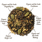 Organic Maharaja Masala Chai, Aromatic Spices, Specialty tea collection, 1.5 Oz Jar
