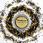 ORGANIC SUMMER PEACH TEA | Black Tea with Natural Peach Flavor | Dessert Tea Collection | 2 oz. Jar