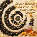 Organic Turmeric Chai Tea, Black Tea with Cardamon, Cloves, Cinnamon, & Turmeric Root, Wellness Tea Collection, 2.5 oz.