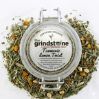Organic Turmeric Lemon Twist Tea, Caffeine Free Herbal Infusion with Turmeric Root, Wellness Tea Collection, 1.5 oz. Jar