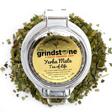 Organic Yerba Mate Tea, Wellness Tea, Non-GMO, 1 oz. Jar