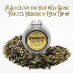 Organic Holy Tulsi Tea, Green tea, Wellness tea collection, 1.5 oz. Jar