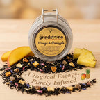 Mango Pineapple Tea, Ceylon Black Tea with bits of Mango and Pineapple, 2 oz. Jar