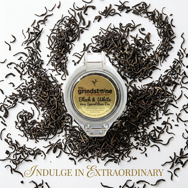 Black & White Tea, Non GMO, 2 oz. Jar