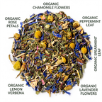 Organic Tranquility Tea, Caffeine Free Herbal Infusion, 1.0 oz. Jar