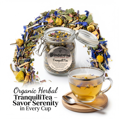 Organic Tranquility Tea, Caffeine Free Herbal Infusion, 1.0 oz. Jar