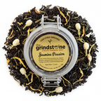 Organic Jasmine Passion Tea, Black & Green Tea with Jasmine Buds, Dessert Tea Collection, 2 oz. Jar