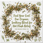 Organic Hot Flashes Tea, Wellness Tea Collection, 1.25 Oz. Jar