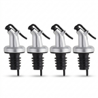 Ellora Farms, Venus Chef Pourer 4 Pk, BPA Free, Designed for Oil, Vinegar, or Dressings, Fits 16 oz bottles