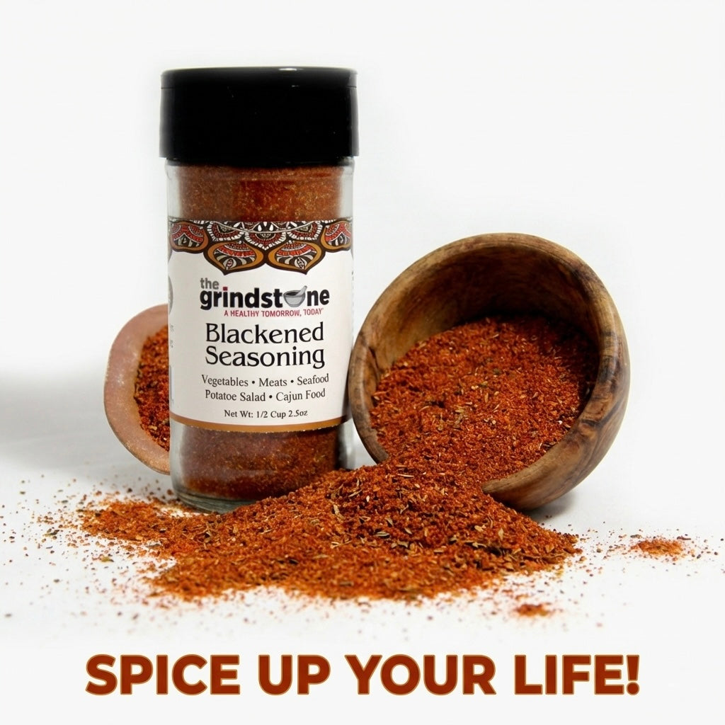 Blackened Seasoning, Fish & Seafood rubs and Seasonings, Non-GMO Spice, Hand Blended Spices, 2.50 oz. Glass Bottle with Sifter, Pack of 2