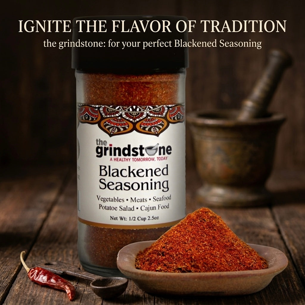 Blackened Seasoning, Fish & Seafood rubs and Seasonings, Non-GMO Spice, Hand Blended Spices, 2.50 oz. Glass Bottle with Sifter, Pack of 2