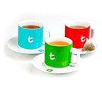 t-Mug & Saucer, Porcelain, 250 ml Sky Blue