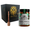 Ellora Farms, Organic Greek Raw Honey, Royal Reserve, Wild Thyme, Gift of Honey in Cube Box, Dipper Included,450g