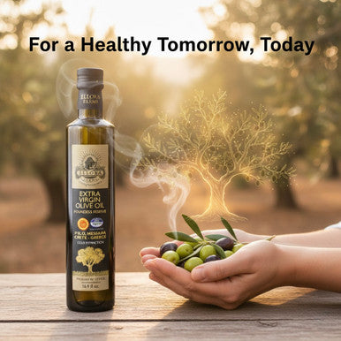 Ellora Farms, Award-Winning Extra Virgin Olive Oil, Single Sourced PDO Messara Valley, Crete Greece, Kosher, 17 FL oz Bottle