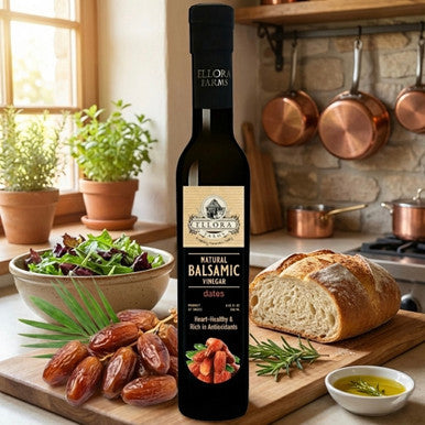 Ellora Farms, Date Infused Thick Balsamic Vinegar, Product of Crete, Greece, 8.5 oz