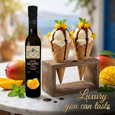 Ellora Farms, Mango Infused Thick Balsamic Vinegar, Product of Crete, Greece, 8.5 oz