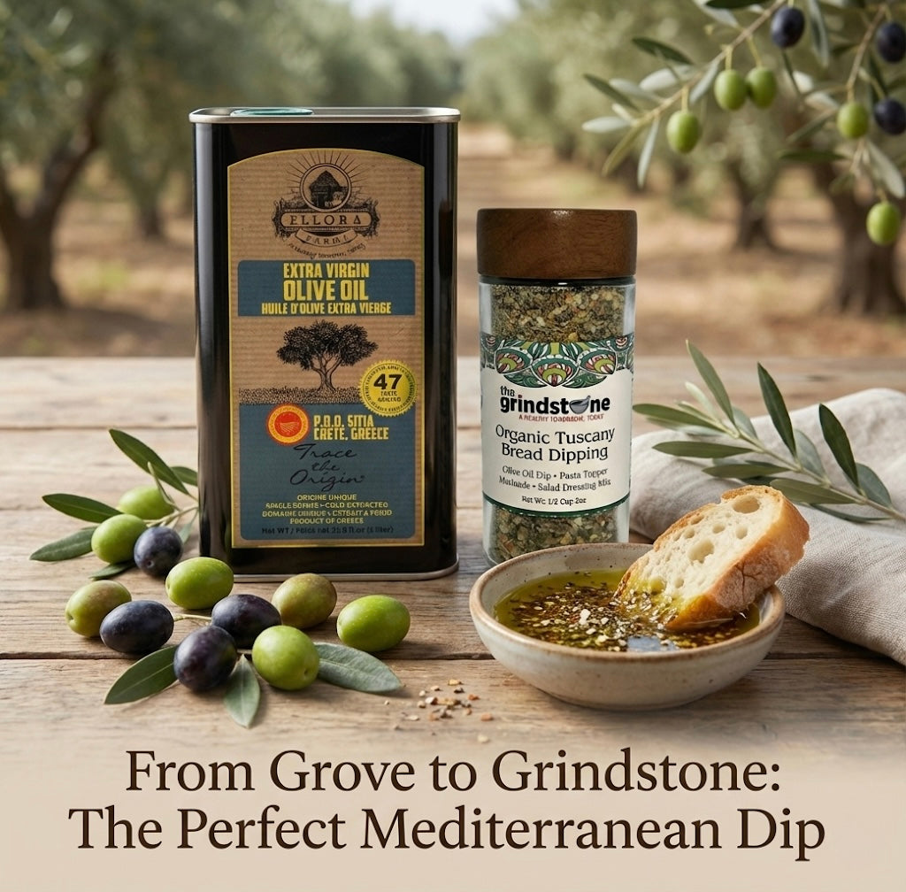 Ellora Farms PDO SITIA Extra Virgin Olive Oil, Traceable and Single Estate EVOO, Harvested in Crete, Greece, (33.8 FL oz) 1 Ltr Tin