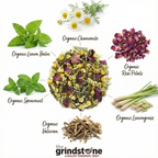 Organic Sleep Time Tea, Caffeine Free Herbal Infusion, Wellness Tea Collection, 1 oz. Jar