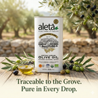 Aleta Organic & Ellora PDO Kolymvari Single Eatate Greek Extra Virgin Olive Oil, 1 Ltr Combo
