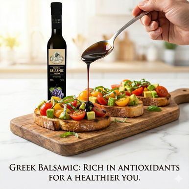 Ellora Farms, Original Plain Thick Balsamic Vinegar, Great Taaste Award Winner, Product of Crete, Greece, 8.5 oz
