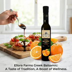 Ellora Farms, Orange Infused Thick Balsamic Vinegar, Product of Crete, Greece, 8.5 oz