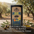 Ellora Farms PDO SITIA & Kolymvari, Greek Extra Virgin Olive Oil, 1 Ltr Tin (33.8 oz) Combo