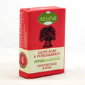 Olive Oil Soap Scrub with Pomegranate Extract & Aroma  | All Natural | Made in Ancient Crete, Greece | 3.53 oz.