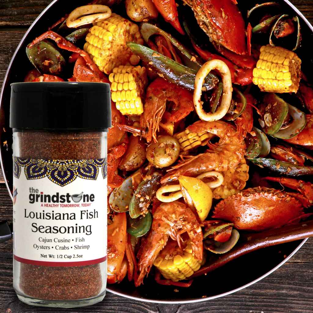 Combo Pack, Louisiana Fish Seasoning & Market Street Seasoning, Stir-Fry, Potatoes, Pasta, Noodles, Shrimp, Glass Bottle, Pack of 2