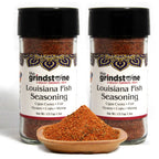 Louisiana Fish Seasoning, Spice Rub for Cajun food, Dirty Rice, Seafood, Fajitas, MSg Free, 2.50 oz. Glass jar with Sifter, Pack of 2