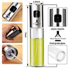 Olive Oil Sprayer and Mister, 100ml Glass Spray Bottle for Balsamic, Salad, BBQ (1 Pack)