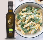 Organic Basil Infused Extra Virgin Olive Oil, Finishing Oil, Single Origin Greece, 8.45 Oz