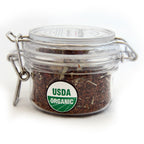 Organic Raspberry Rush Tea, Caffeine Free Herbal Infusion, Dessert Tea Collection, 2 oz. Jar