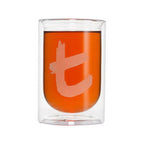 Dilmah, Double Walled Glass, Suitable for Hot or Cold Beverages, Perfect for Hot Tea, Iced Tea, Milk, Coffee, Shakes, Smoothies, Tea Cocktails or Tea Mocktails, 8oz Capacity