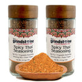 Spicy Thai Seasoning, Salt Free, Enjoy as Pasta Topper, Vegetables, Stir-Fry, Noodles, 2.5 oz In Glass Bottle, Non-GMO, Pack of 2