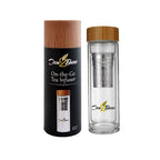 Tea2Brew, On the Go Infuser, 16oz Double Wall Glass, No Sleeve, Gift Pack