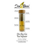 Tea2Brew, On the Go Infuser, 16oz Double Wall Glass, No Sleeve, Gift Pack