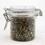 Organic Throat Therapy Tea, Caffeine Free Ginger & Peppermint Herbal Infusion, Wellness Tea Collection, 2 Oz Jar