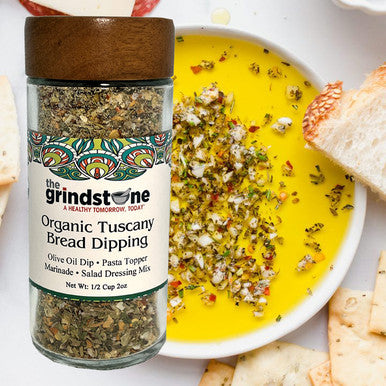 Ellora Farms PDO Kolymvari Extra Virgin Olive Oil, 1 Ltr Tin & Organic Tuscany Bread Dipping Mix, Combo