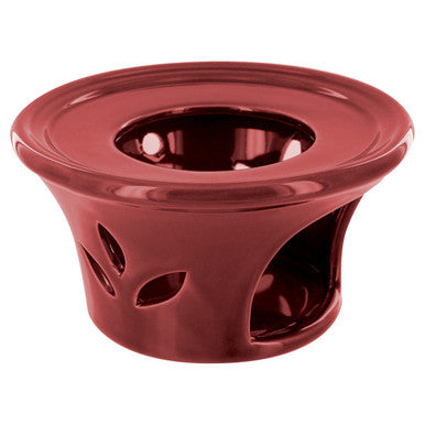 Teapot Warmer, Porcelain, Burgundy